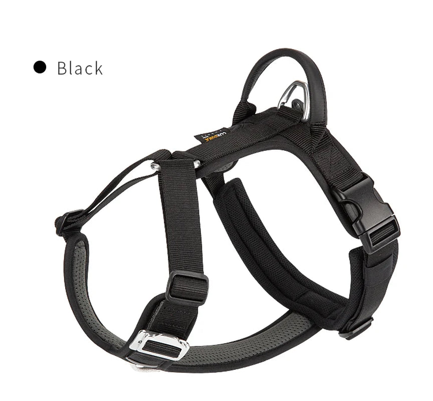 No-Pull Reflective Dog Harness - Adjustable, Breathable, and Explosion-Proof for Small to Large Dogs