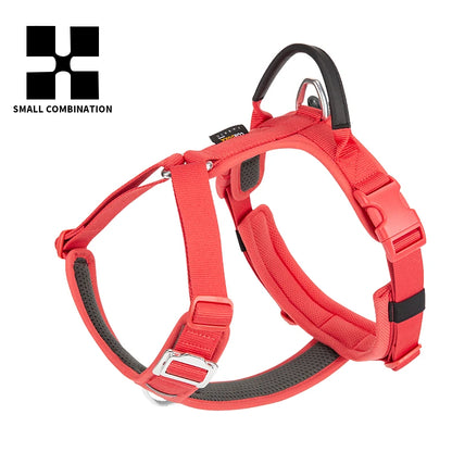 No-Pull Reflective Dog Harness - Adjustable, Breathable, and Explosion-Proof for Small to Large Dogs