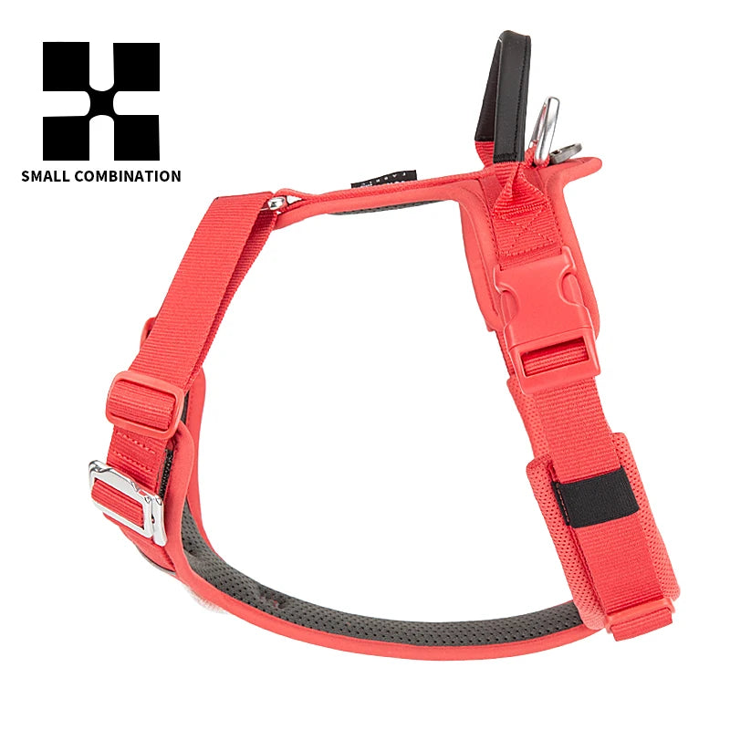 No-Pull Reflective Dog Harness - Adjustable, Breathable, and Explosion-Proof for Small to Large Dogs