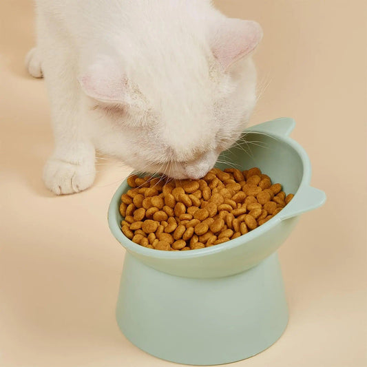 Elevate Your Pet's Dining Experience with Our Cat-Shaped Elevated Feeding Bowl - Perfect for Kittens and Dogs.
