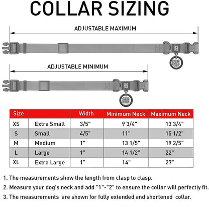 Unleash Adventure with Our Heavy-Duty Adjustable Waterproof Dog Collar for Medium Dogs - Size M, Glow-in-the-Dark Safety Feature!.