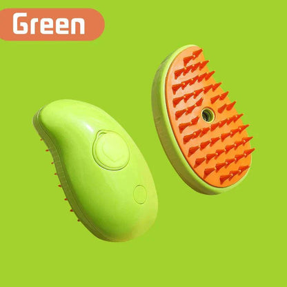 Electric Cat Steam Brush â ‚¬" 3-In-1 Pet Grooming Comb with Water Spray for Cats and Dogs, USB Rechargeable