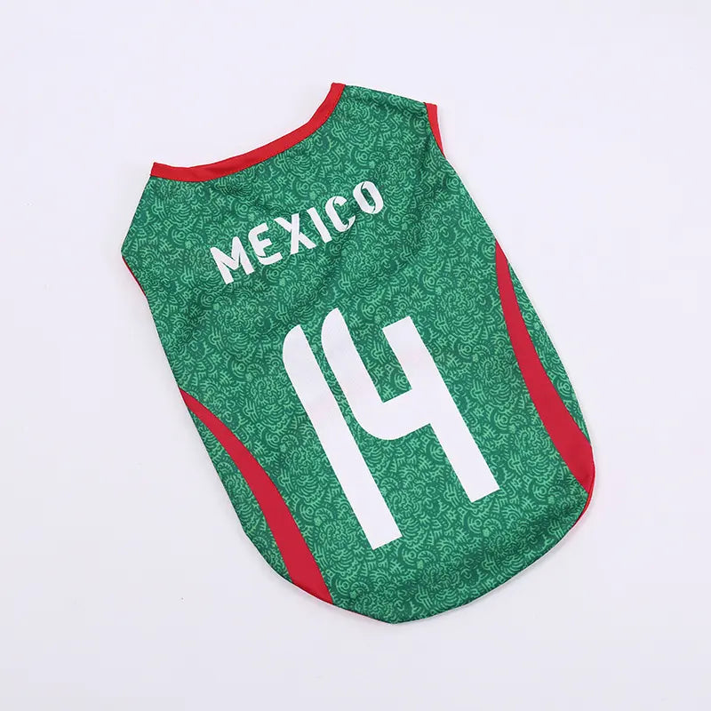 Sporty Lightweight Breathable Pet Soccer Jersey Vest - Perfect for Active Dogs and Cats!