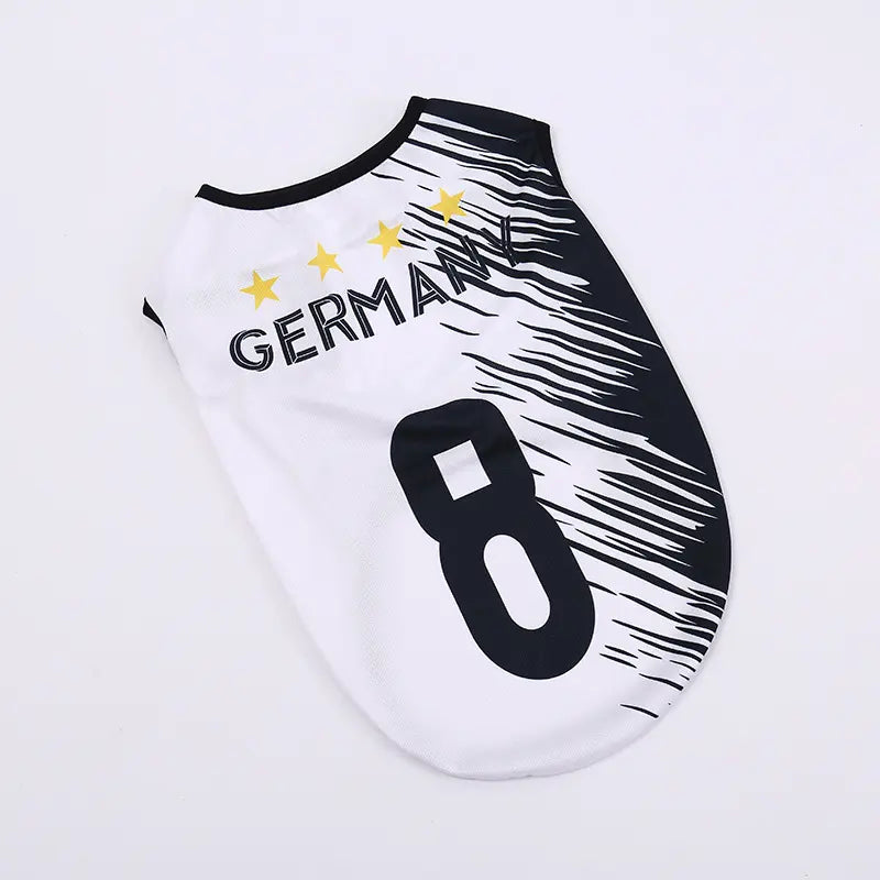 Sporty Lightweight Breathable Pet Soccer Jersey Vest - Perfect for Active Dogs and Cats!