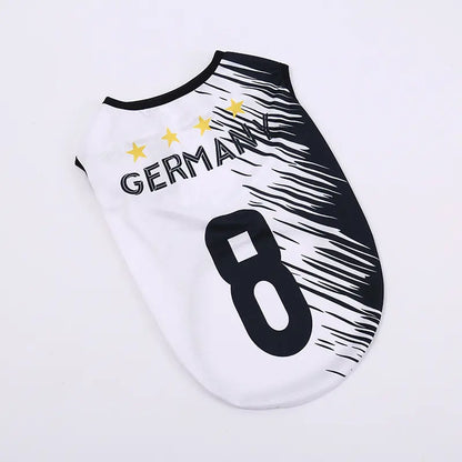 Sporty Lightweight Breathable Pet Soccer Jersey Vest - Perfect for Active Dogs and Cats!