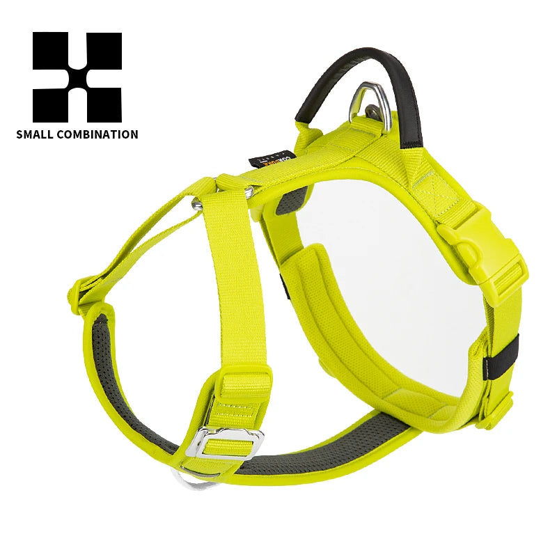 No-Pull Reflective Dog Harness - Adjustable, Breathable, and Explosion-Proof for Small to Large Dogs