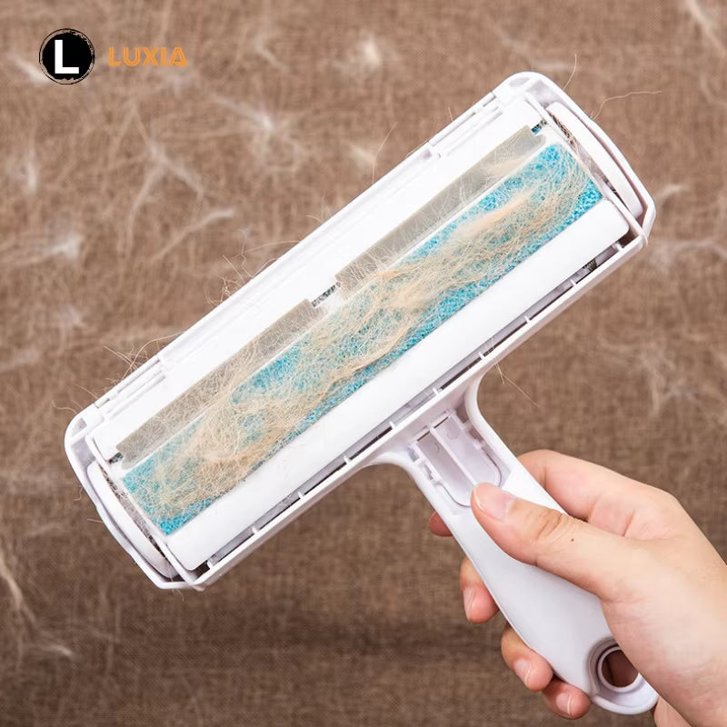 Pet Hair Roller and Lint Brush - 2-Way Comb Tool for Efficient Cleaning of Dog and Cat Fur on Furniture and Clothing