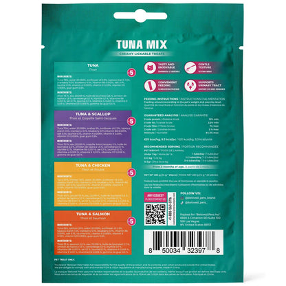 Indulge Your Feline with Beloved Pets Creamy Lickable Cat Treats â ‚¬" Chicken & Tuna Mix, Liquid Snacks for Urinary & Skin Care, Multivitamin Delights in Convenient Squeeze Tubes (20 Sticks).