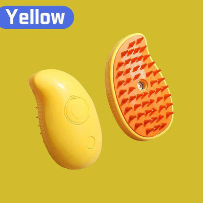 Electric Cat Steam Brush â ‚¬" 3-In-1 Pet Grooming Comb with Water Spray for Cats and Dogs, USB Rechargeable.