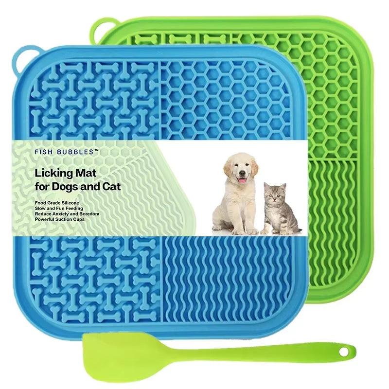 Licking Mat Slow Feeder for Dogs and Cats, Premium Lick Pad with Suction Cups for Dog Anxiety Relief, Slow Feeder Dog Bowls.