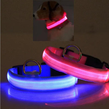 Illuminate Your Pet's Safety with the LED Safety Halo Collar - Stylish & Visible Up to 1000 Feet!.
