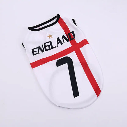Sporty Lightweight Breathable Pet Soccer Jersey Vest - Perfect for Active Dogs and Cats!