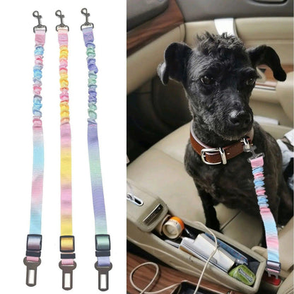 Ensure Your Pet's Safety on the Road with Our Adjustable 2 Pack Pet Seatbelt Restraint for Dogs and Cats - Fast Shipping from USA!.
