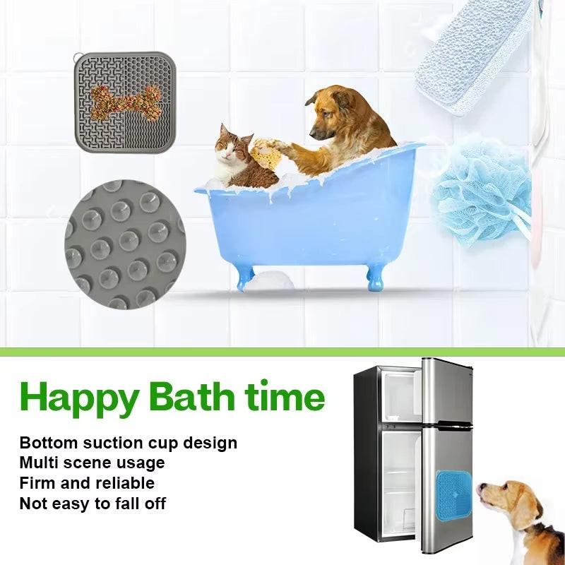 Licking Mat Slow Feeder for Dogs and Cats, Premium Lick Pad with Suction Cups for Dog Anxiety Relief, Slow Feeder Dog Bowls.