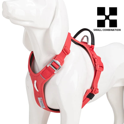 No-Pull Reflective Dog Harness - Adjustable, Breathable, and Explosion-Proof for Small to Large Dogs