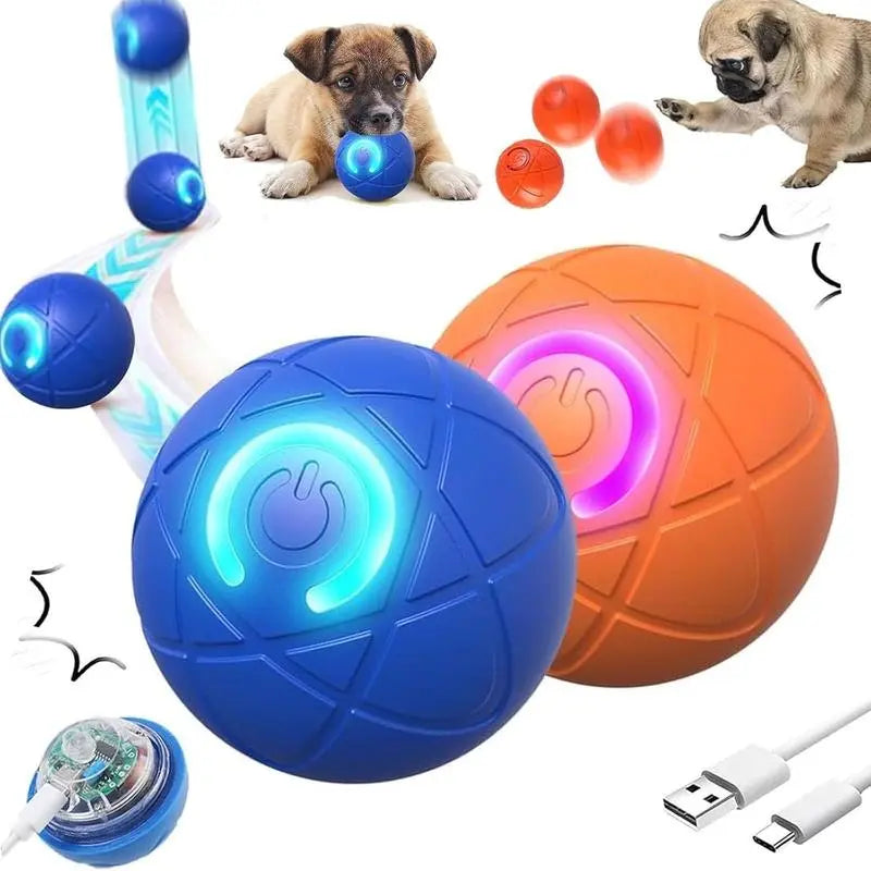 Vibrating Automatic Dog Ball Toy - USB Rechargeable | PetPulseCo Vibrating Automatic Dog Ball Toy - USB Rechargeable | PetPulseCo