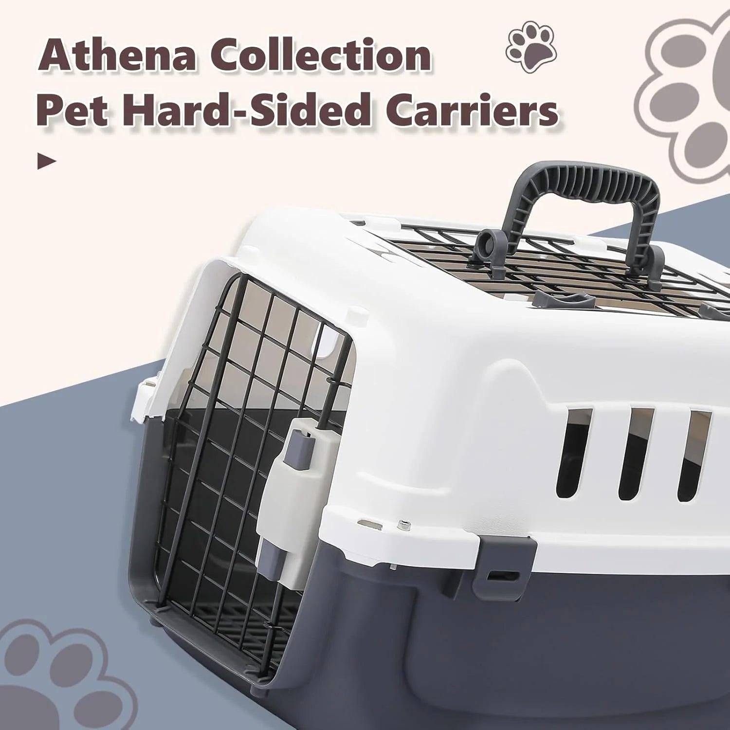 Ultimate Hard-Sided Travel Pet Carrier for Small Dogs and Cats - Secure, Comfortable, and Convenient for Pets Up to 10lbs.