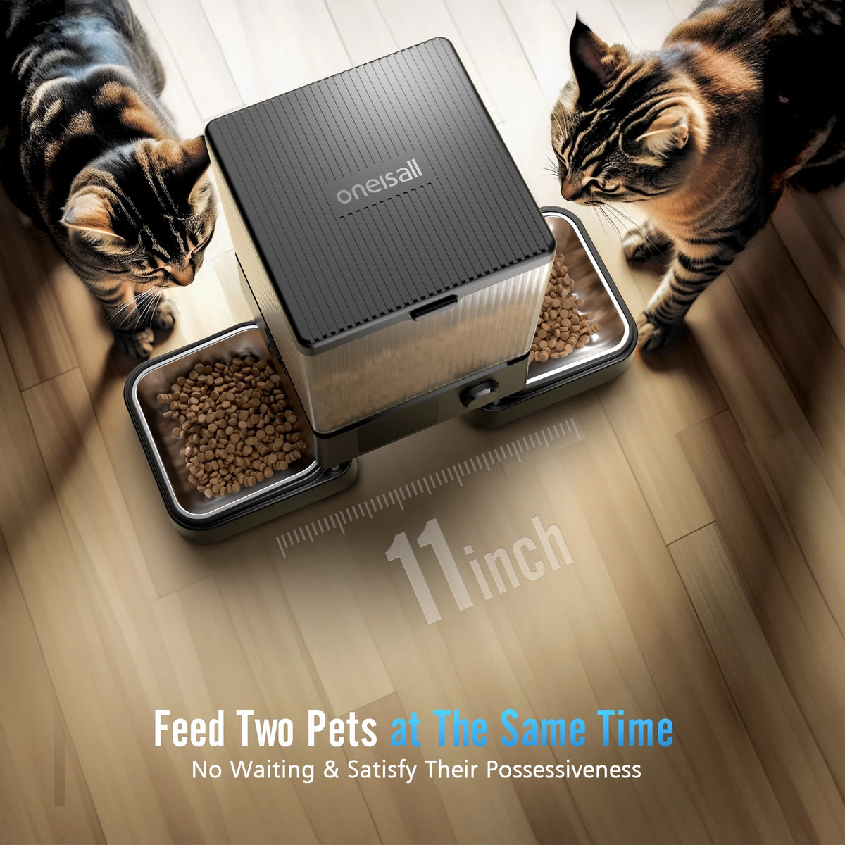 Revolutionize Your Pet's Mealtime with the 5L Automatic Cat Feeder - Smart App Control, Dual Bowl Design & 5G Wi-Fi Connectivity for Your Furry Friends!
