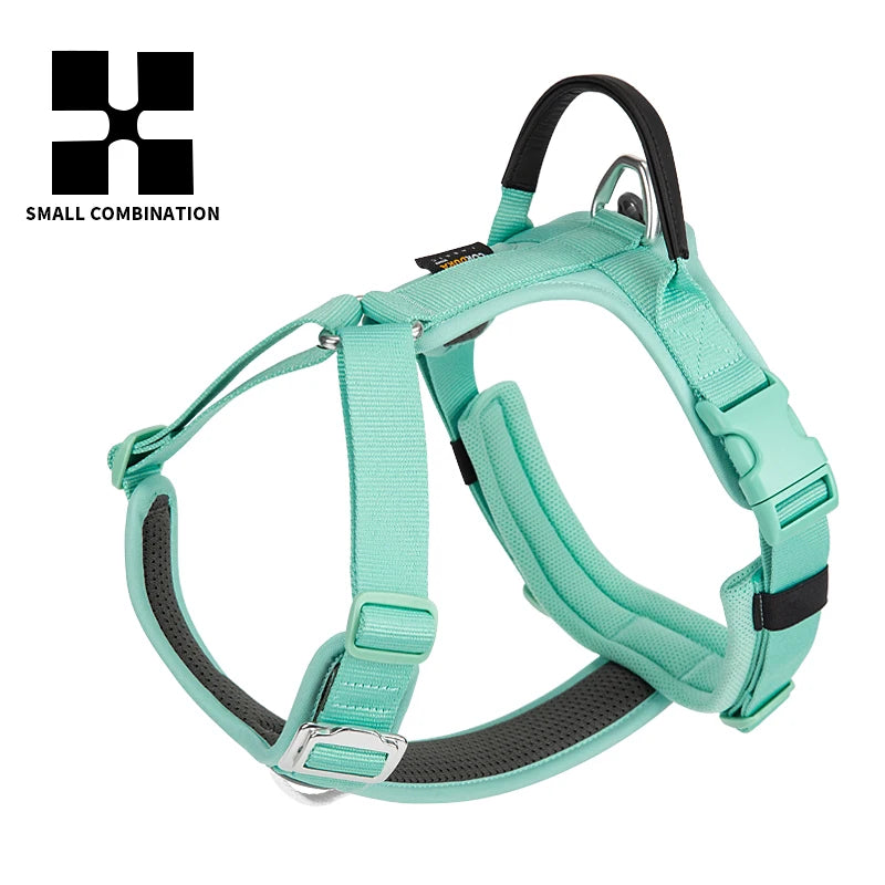 No-Pull Reflective Dog Harness - Adjustable, Breathable, and Explosion-Proof for Small to Large Dogs