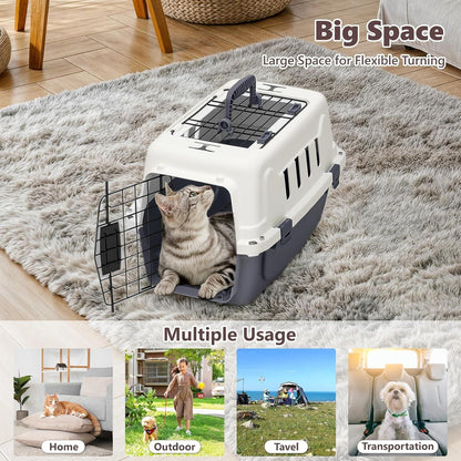 Ultimate Hard-Sided Travel Pet Carrier for Small Dogs and Cats - Secure, Comfortable, and Convenient for Pets Up to 10lbs.