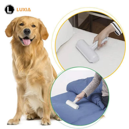 Pet Hair Roller and Lint Brush - 2-Way Comb Tool for Efficient Cleaning of Dog and Cat Fur on Furniture and Clothing