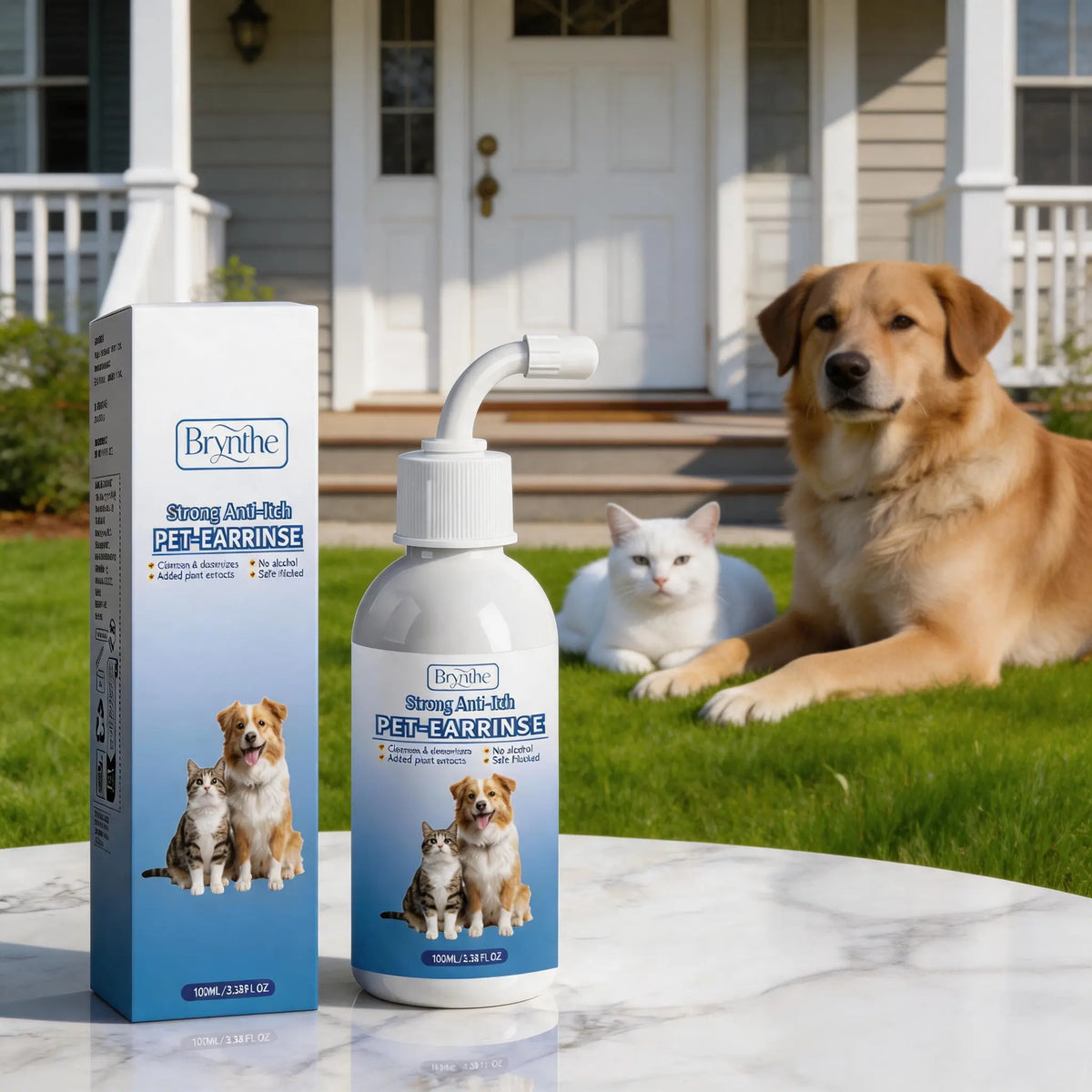 Gentle and Odorless Ear Cleanser for Dogs and Cats