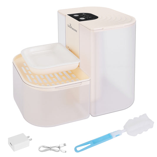 Smart Pet Water Fountain - 4.5L Automatic Cat & Dog Water Dispenser with Remote Control, Rechargeable & Self-Refill, 3 Adjustable Volumes & Cleaning Brush Included