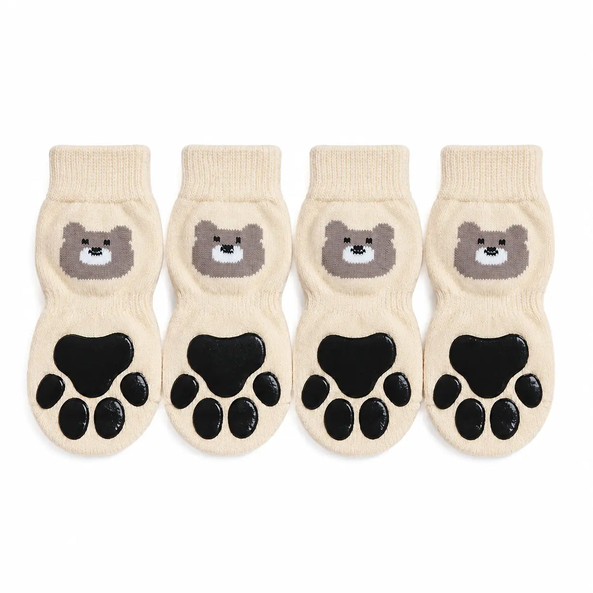 Dog Paw Protectors - 4-Piece Silicone Set with Anti-Slip Grip for Enhanced Outdoor Safety of Puppies and Dogs