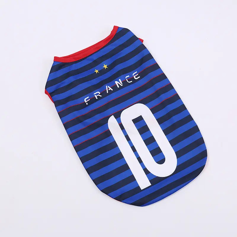 Sporty Lightweight Breathable Pet Soccer Jersey Vest - Perfect for Active Dogs and Cats!