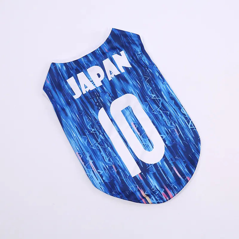 Sporty Lightweight Breathable Pet Soccer Jersey Vest - Perfect for Active Dogs and Cats!