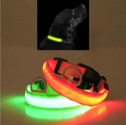 Illuminate Your Pet's Safety with the LED Safety Halo Collar - Stylish & Visible Up to 1000 Feet!.