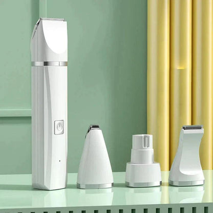 4 in 1 Electric Pet Grooming Kit - Hair Trimmer, Clippers, Nail Grinder for Cats & Dogs.