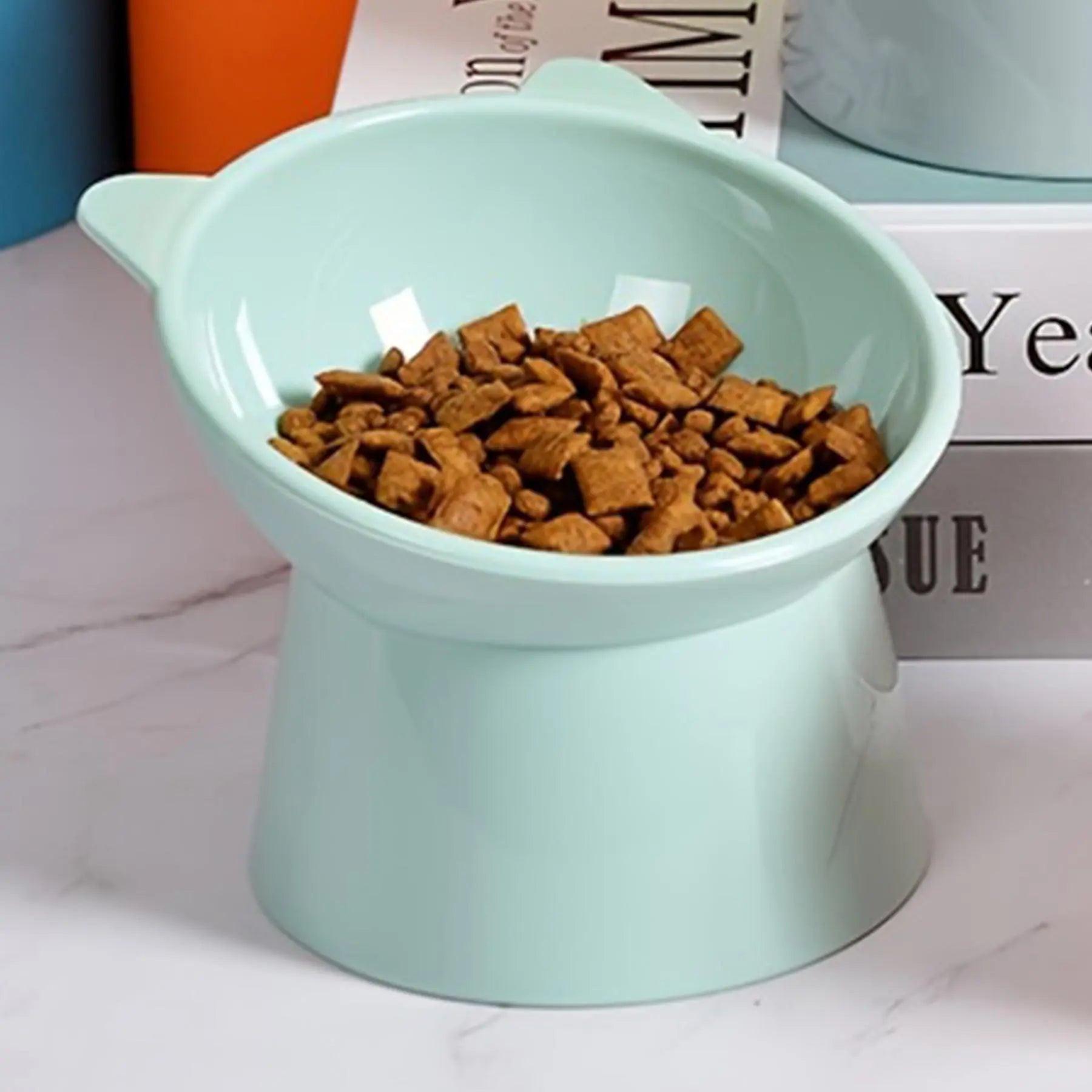 Elevate Your Pet's Dining Experience with Our Cat-Shaped Elevated Feeding Bowl - Perfect for Kittens and Dogs.