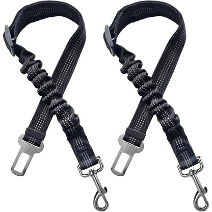 Ensure Your Pet's Safety on the Road with Our Adjustable 2 Pack Pet Seatbelt Restraint for Dogs and Cats - Fast Shipping from USA!.