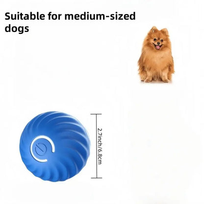 Vibrating Automatic Dog Ball Toy - USB Rechargeable, Interactive Play for Dogs and Cats (Available in Small, Medium, and Large Sizes)