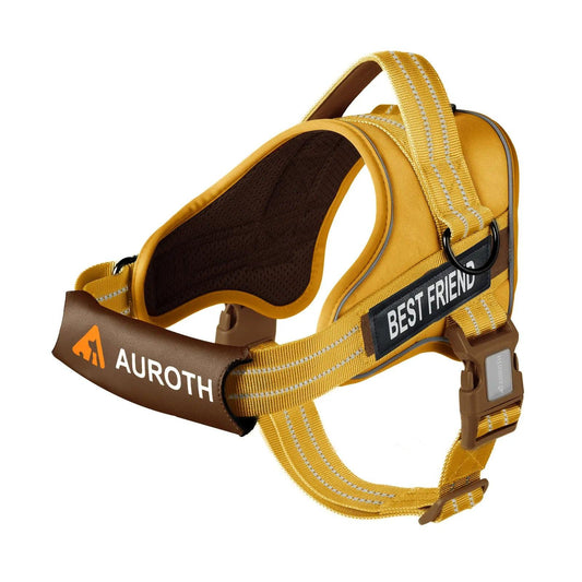 AUROTH No Pull Dog Harness - The Ultimate Comfort & Safety Vest for All Dog Sizes - Perfect for Stress-Free Walking & Training Adventures.