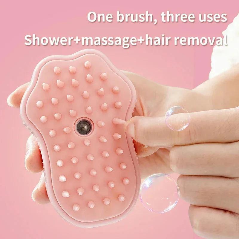 Electric Cat Steam Brush â ‚¬" 3-In-1 Pet Grooming Comb with Water Spray for Cats and Dogs, USB Rechargeable.