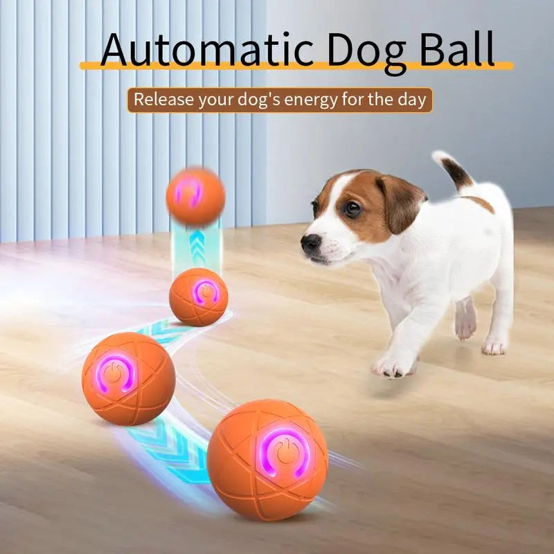 Vibrating Automatic Dog Ball Toy - USB Rechargeable, Interactive Play for Dogs and Cats (Available in Small, Medium, and Large Sizes)
