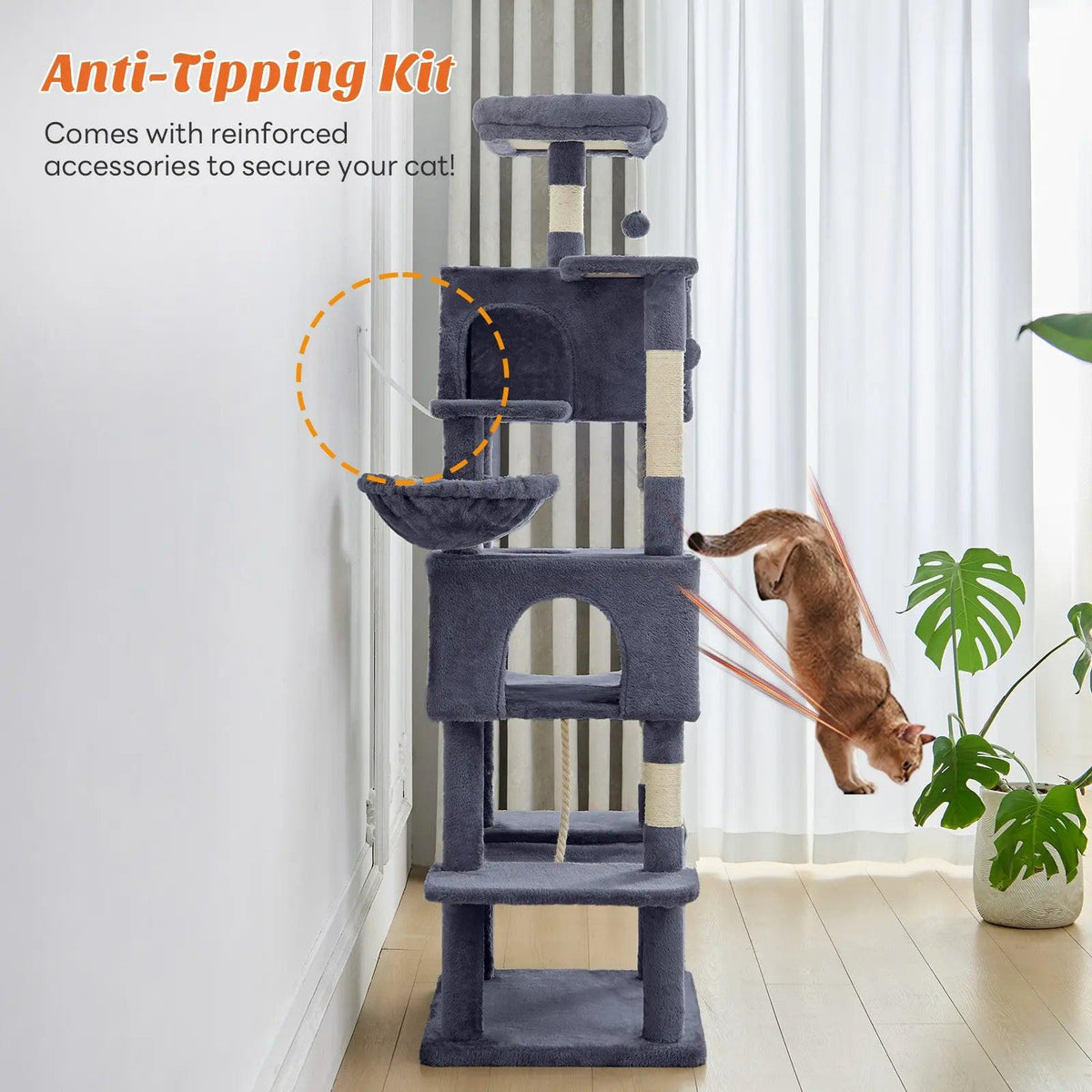 Transform Your Cat's World: The Ultimate Cozy Climbing Shelf for Happy Indoor Adventures!