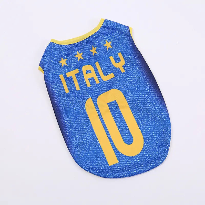 Sporty Lightweight Breathable Pet Soccer Jersey Vest - Perfect for Active Dogs and Cats!