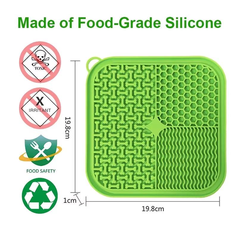 Licking Mat Slow Feeder for Dogs and Cats, Premium Lick Pad with Suction Cups for Dog Anxiety Relief, Slow Feeder Dog Bowls.
