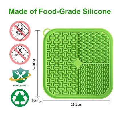 Licking Mat Slow Feeder for Dogs and Cats, Premium Lick Pad with Suction Cups for Dog Anxiety Relief, Slow Feeder Dog Bowls.