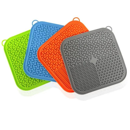 Licking Mat Slow Feeder for Dogs and Cats, Premium Lick Pad with Suction Cups for Dog Anxiety Relief, Slow Feeder Dog Bowls.