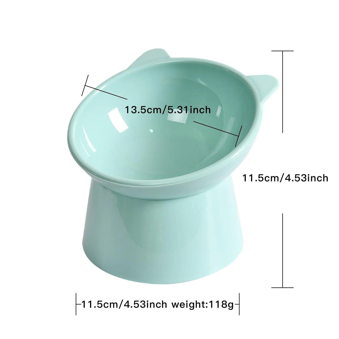 Elevate Your Pet's Dining Experience with Our Cat-Shaped Elevated Feeding Bowl - Perfect for Kittens and Dogs.