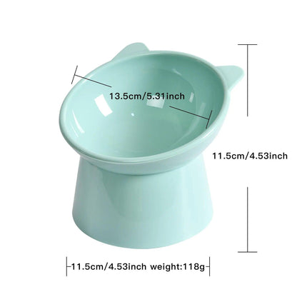 Elevate Your Pet's Dining Experience with Our Cat-Shaped Elevated Feeding Bowl - Perfect for Kittens and Dogs.