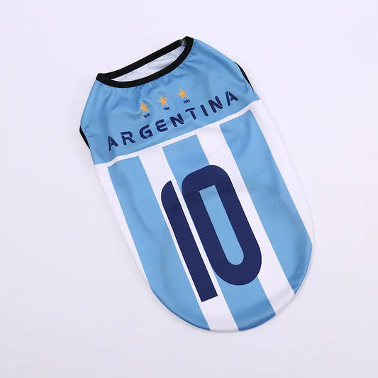 Sporty Lightweight Breathable Pet Soccer Jersey Vest - Perfect for Active Dogs and Cats!