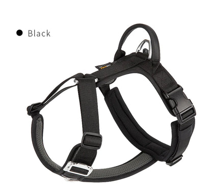 No-Pull Reflective Dog Harness - Adjustable, Breathable, and Explosion-Proof for Small to Large Dogs
