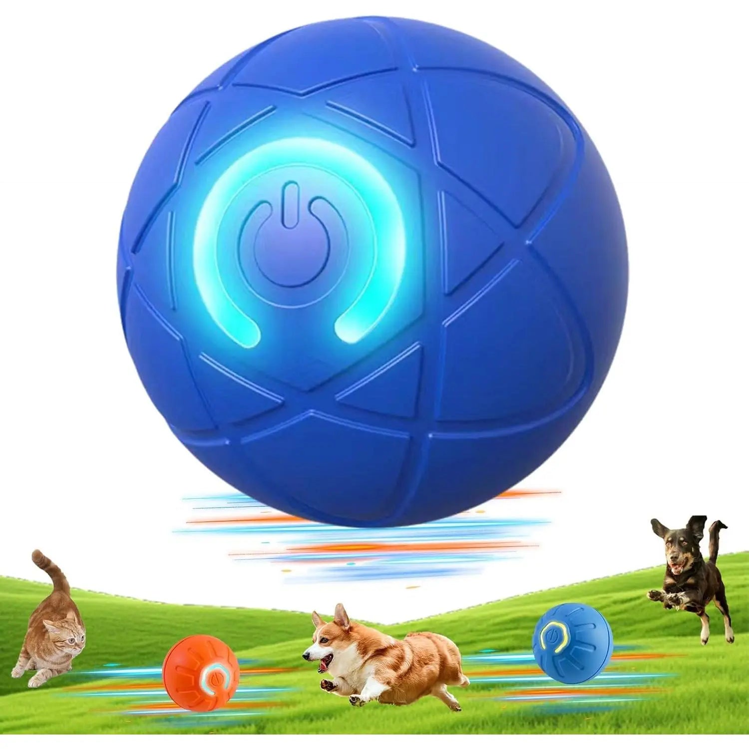 Vibrating Automatic Dog Ball Toy - USB Rechargeable | PetPulseCo Vibrating Automatic Dog Ball Toy - USB Rechargeable | PetPulseCo