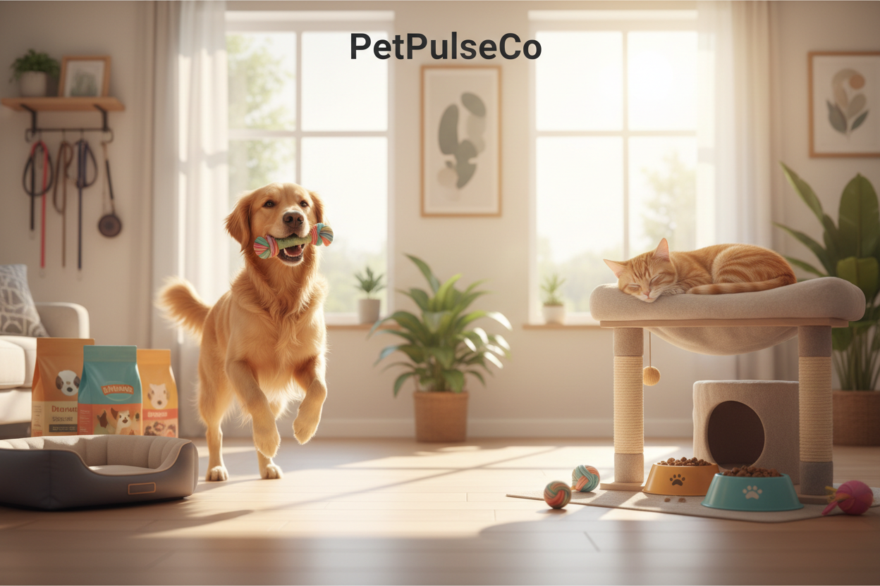 PetPulseCo Hero Banner - Dog and Cat